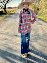 The pickin plaid tunic