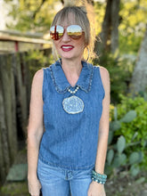 The Dainty denim tank