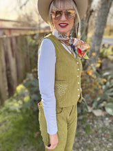 The Green cord vest