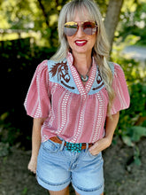 The Gallop gingham blouse