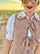 The Gingham gang vest