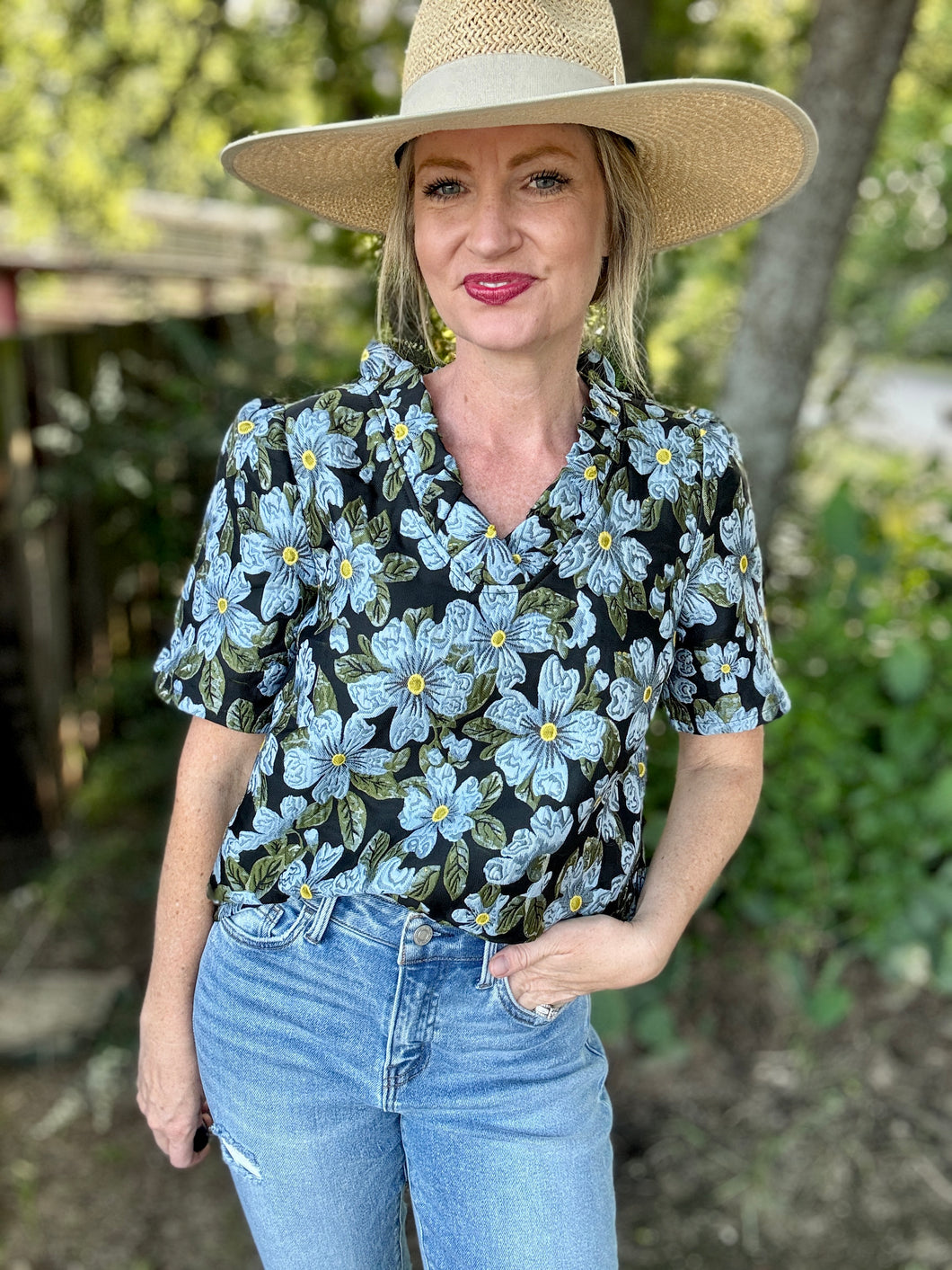 The Jaquard blouse