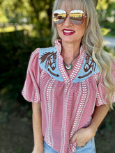 The Gallop gingham blouse