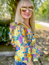 The fiesta floral blouse