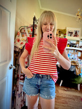 The Red ribbon blouse
