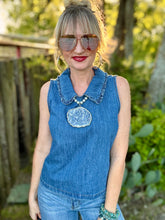 The Dainty denim tank