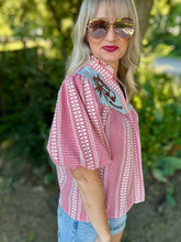 The Gallop gingham blouse