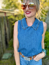 The Dainty denim tank