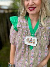 The Bunny plate necklace