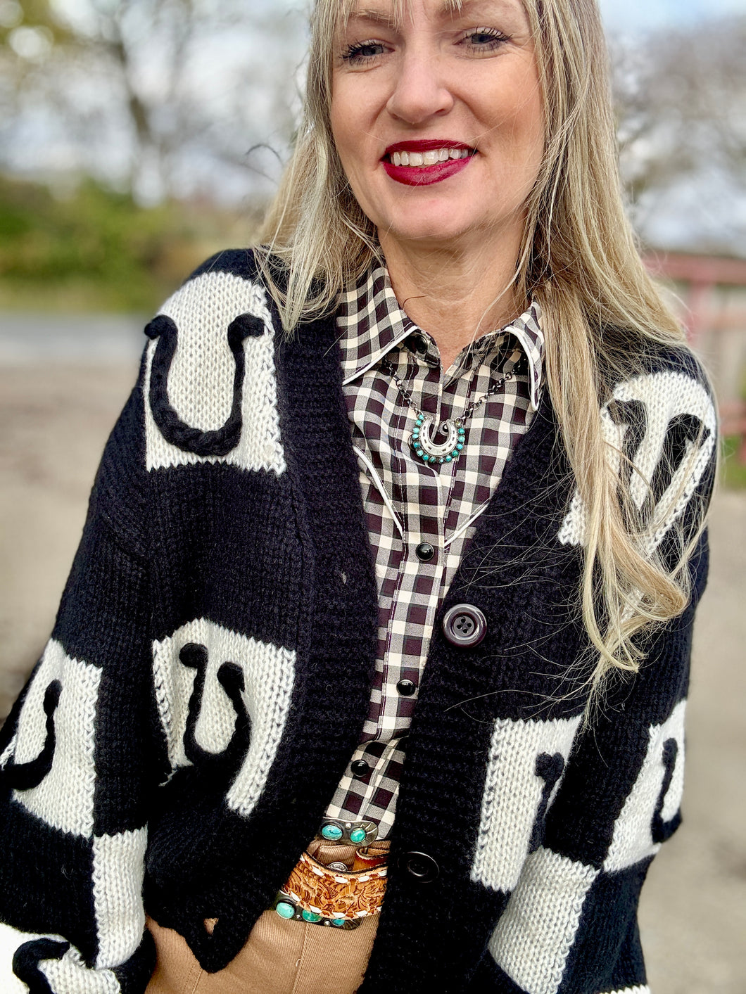 The westside checkmate cardigan