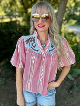 The Gallop gingham blouse