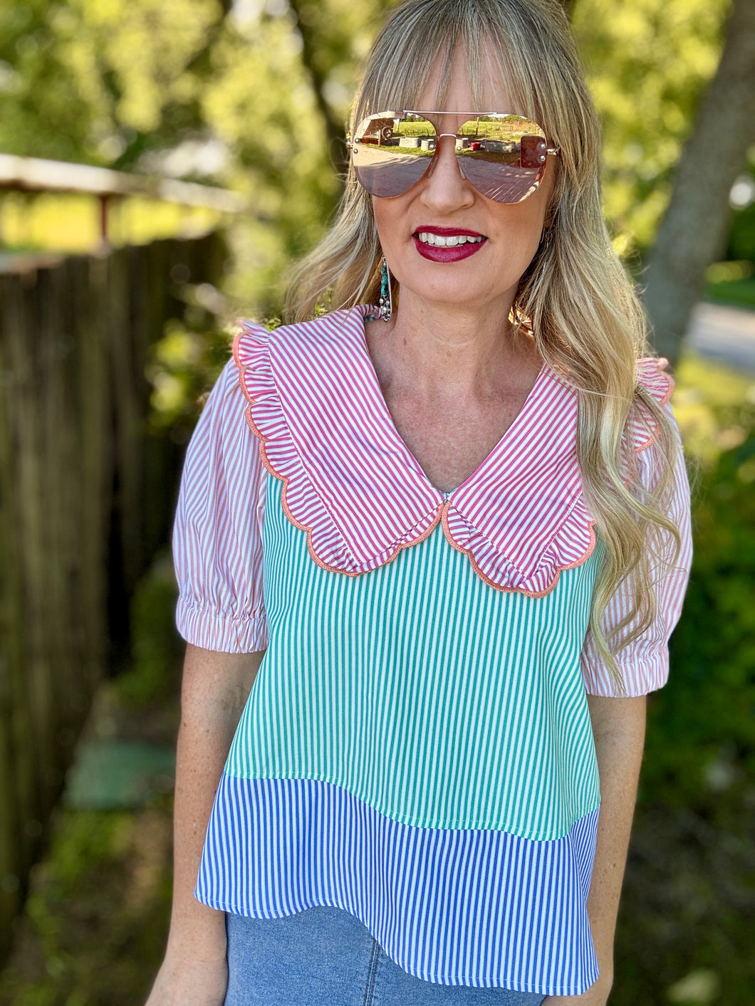 The Watermelon patch blouse