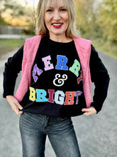 Merry and Bright long sleeve tee