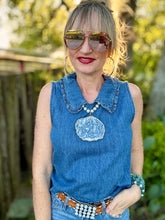 The Dainty denim tank