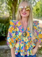 The fiesta floral blouse