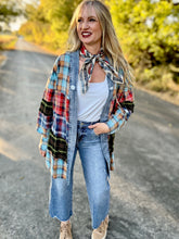 The Mixy flannel kimono