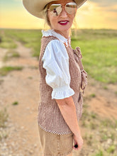 The Gingham gang vest