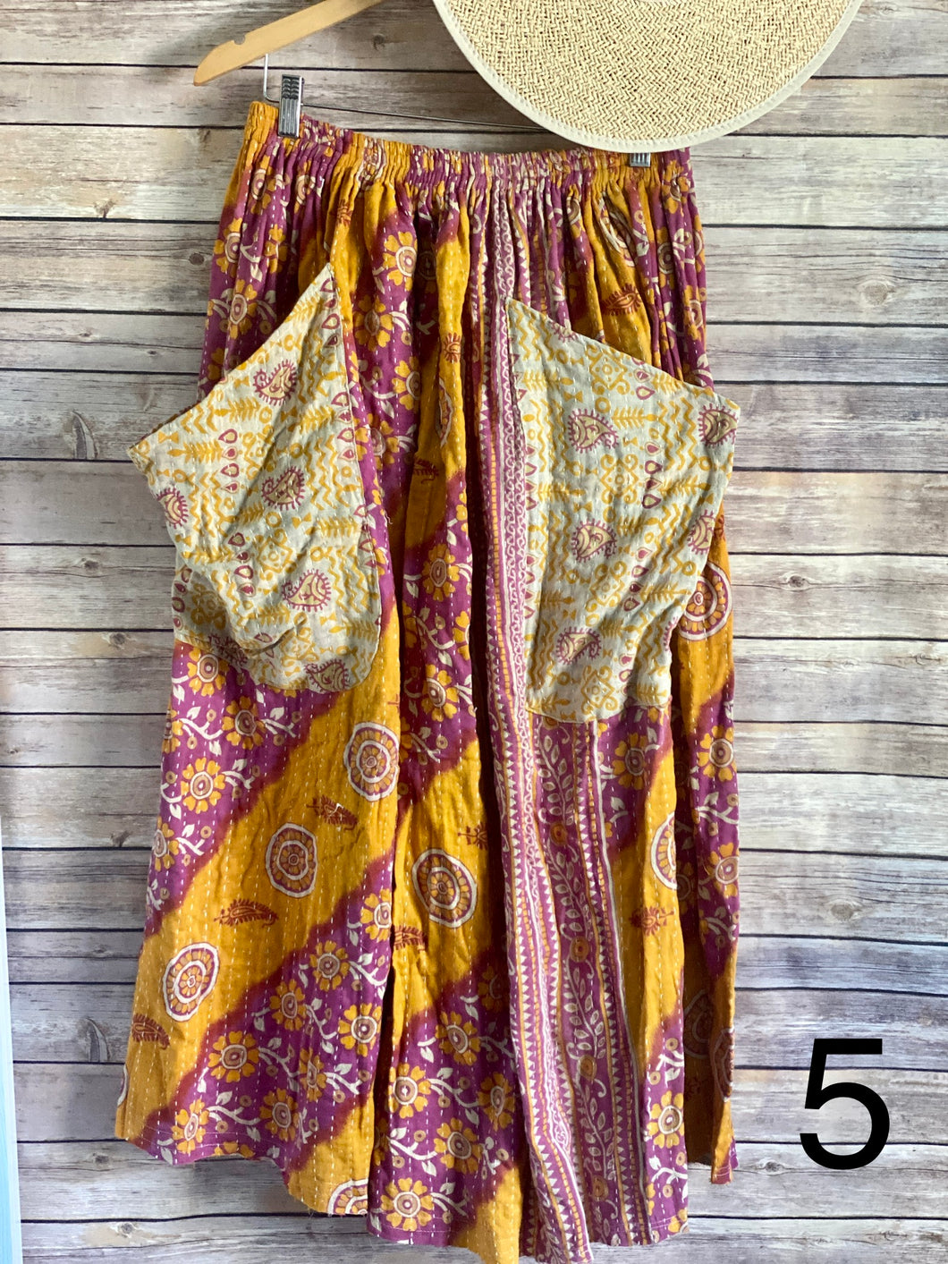 The Kantha sunrise skirt