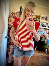 The Red ribbon blouse