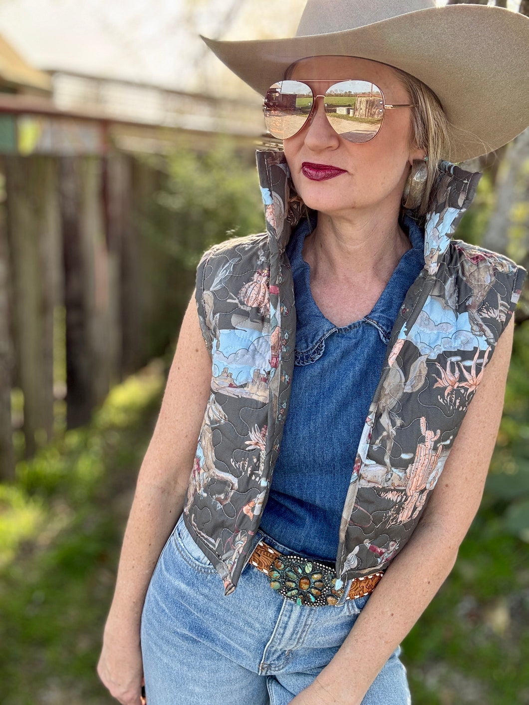 The Birdie quilted vest
