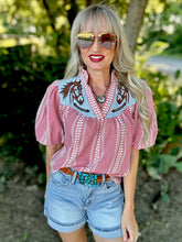 The Gallop gingham blouse