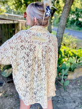 The Lasso lace button up