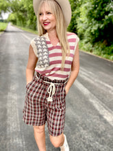 The Patriot plaid shorts