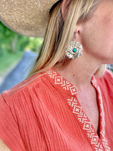 The Eastland engraved earrings