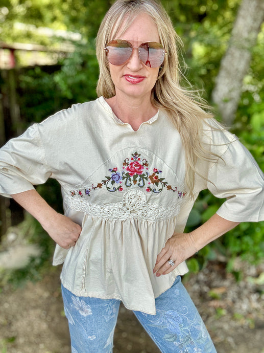 The Cross stitch blouse