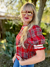 The Parchment plaid top