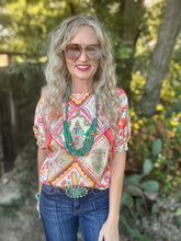 The Bandana bouquet blouse