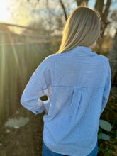 Break the blues button up