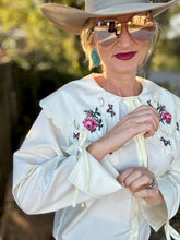 The Cross stitch collared blouse