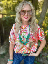 The Bandana bouquet blouse