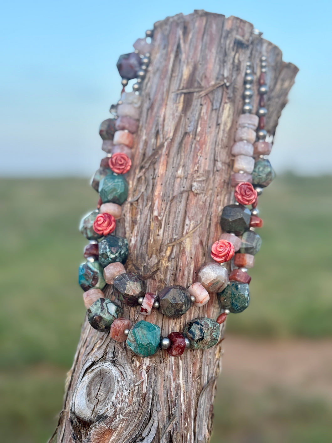The Jumpin Jasper necklaces