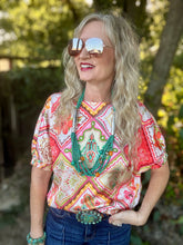 The Bandana bouquet blouse