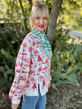 The Holiday Vintage toile top