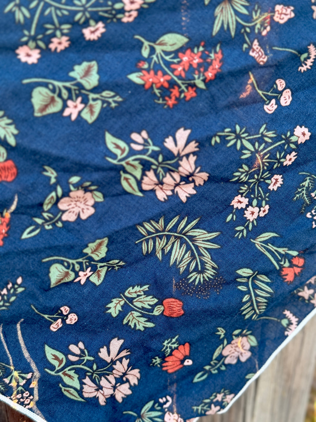 The Fall floral scarves