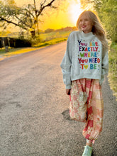 Where you need to be REVERSIBLE sweatshirt