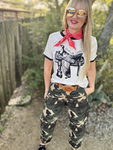 Back in the saddle Ringer crop top