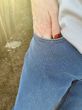 The Textured barrel jeans