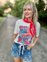 The Floral flag tee