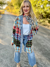 The Mixy flannel kimono