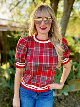 The Parchment plaid top