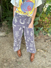 The washed western pants