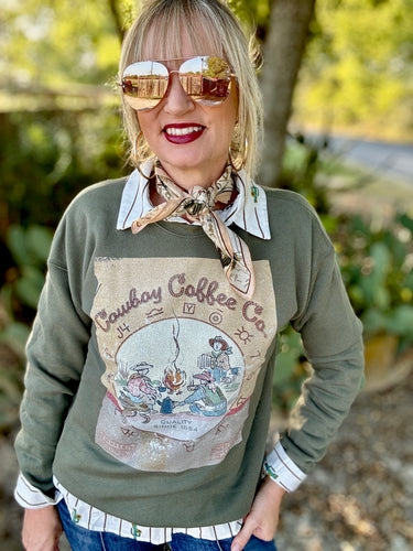 Cowboy Coffee co sweatshirt