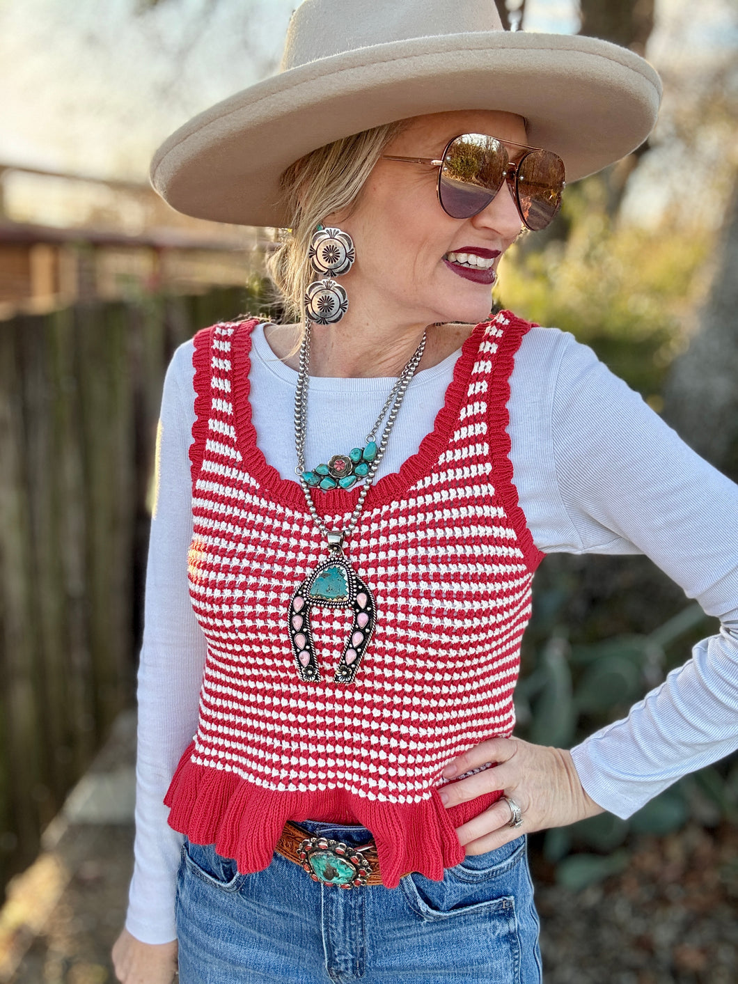 The Candy stripe tank