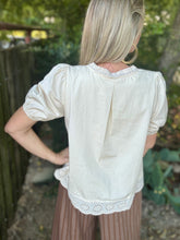 The Everly Eyelet blouse