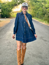 The Flare denim dress
