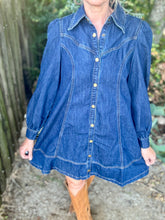 The Flare denim dress